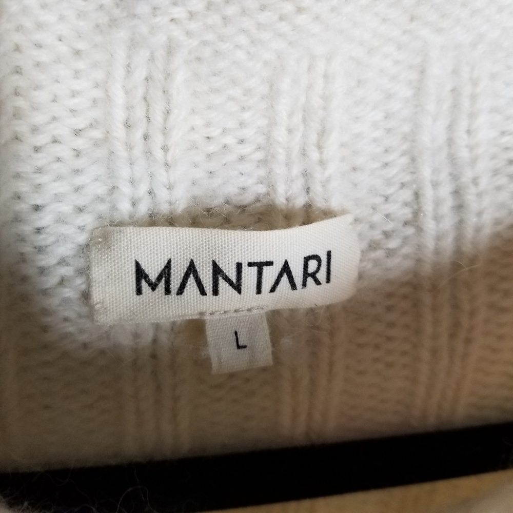 Mantari | Angelica Alpaca Fringe Cream Cozy Sweater - Picture 6 of 12